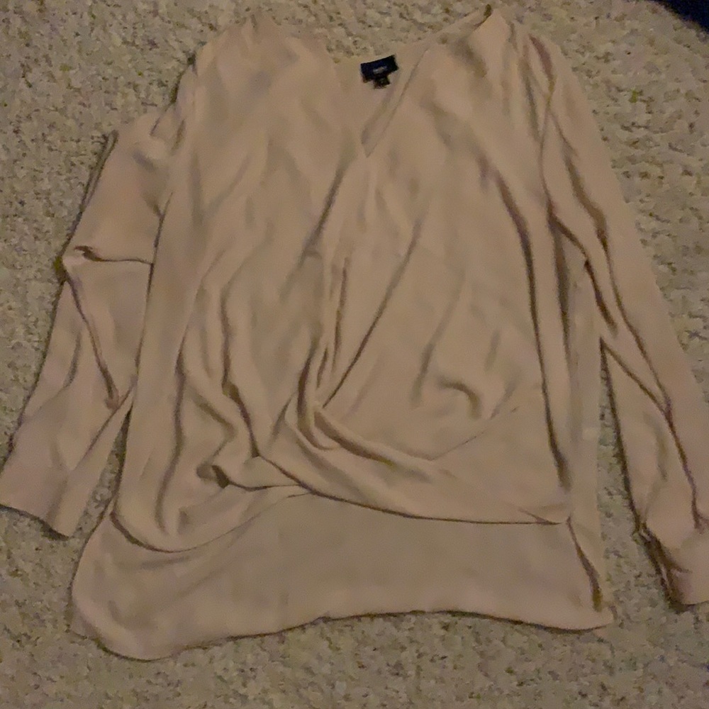 Mossimo high low blush top -XL